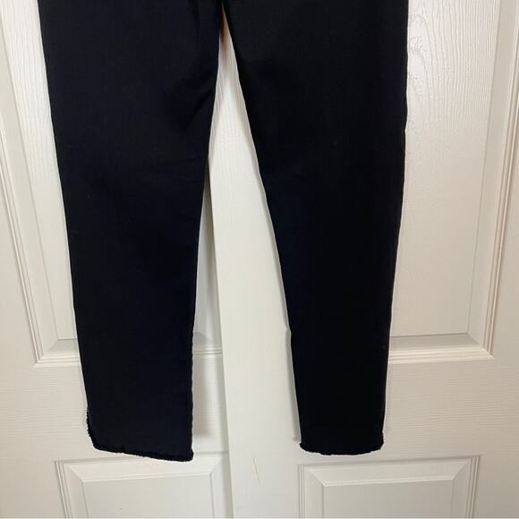 MOTHER The Rascal Ankle Step Fray Black Jeans Sz 30 - Picture 8 of 12